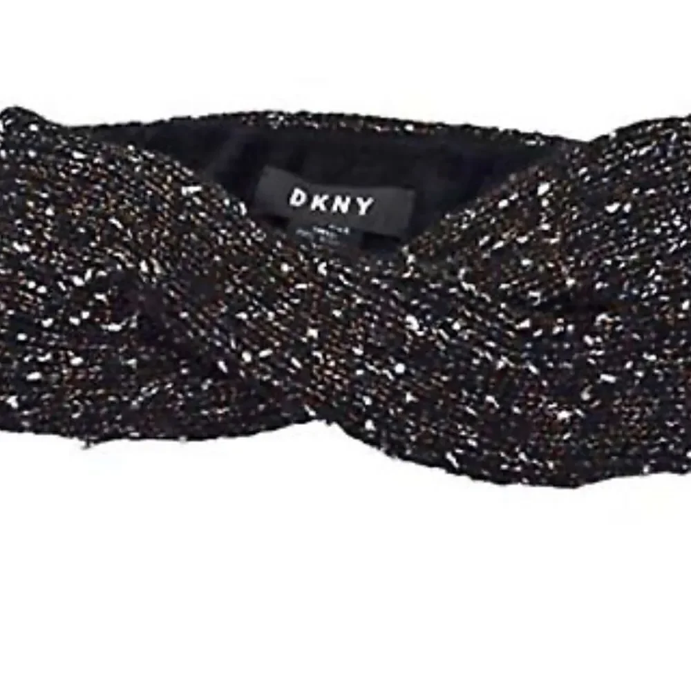 NWT DKNY cross knitted headband Ivory one size
